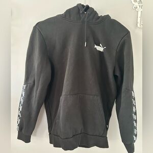 Kids black Puma hoodie size Small